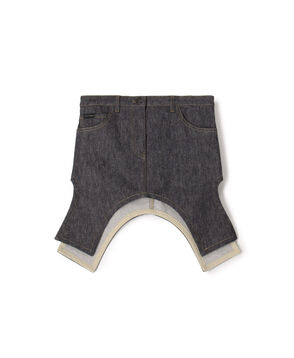 Courrèges REVERSED DENIM SKIRT
