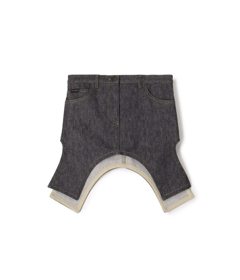 Courrèges REVERSED DENIM SKIRT Courrèges REVERSED DENIM SKIRT