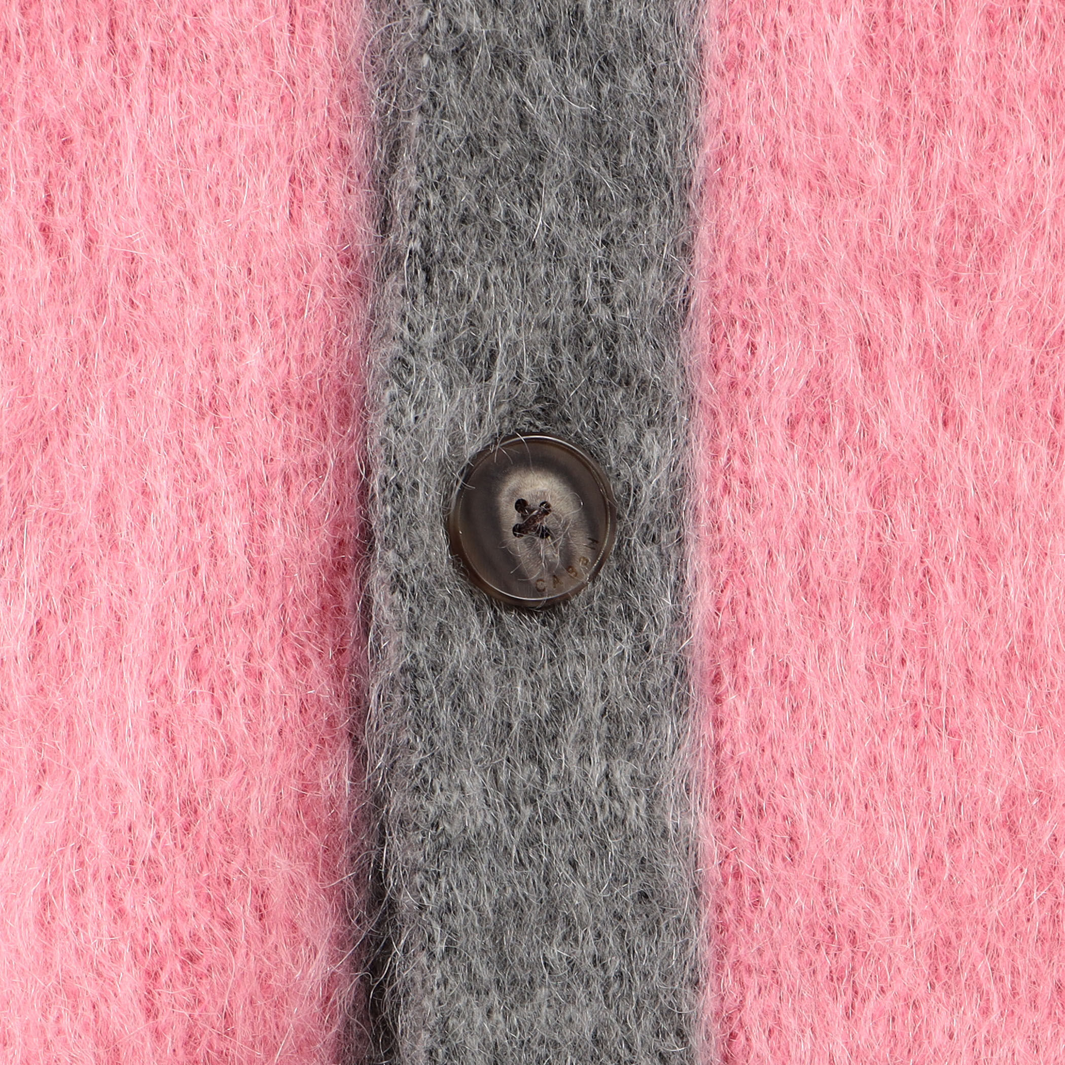 □CABaN モヘヤ Vネックバイカラーカーディガン｜トゥモローランド