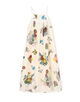 シルク BOUQUETプリント キャミソールワンピース