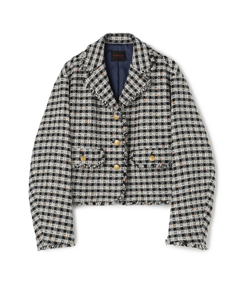 クロレギンガムチェック ショートジャケット