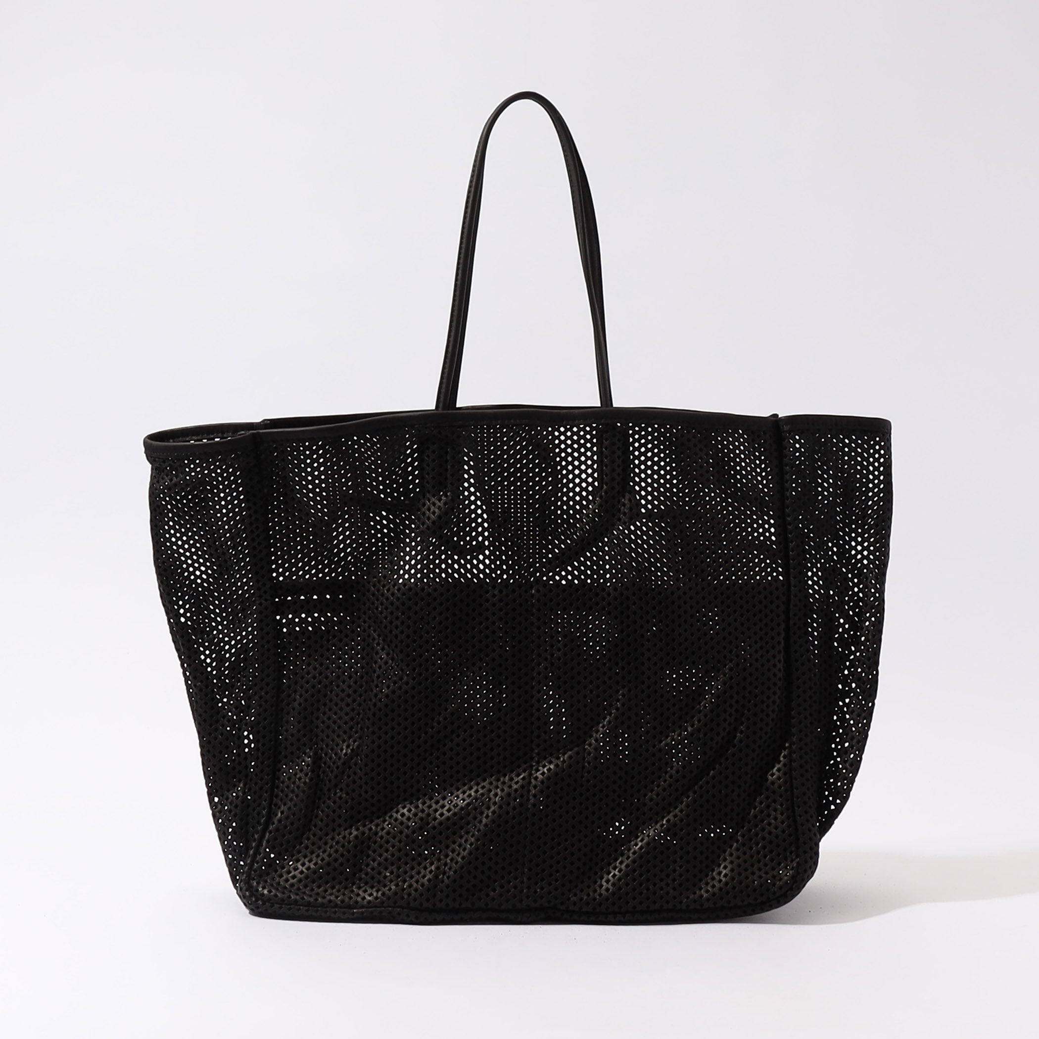 最新コレックション AMIACALVA WASHED LEATHER MESH TOTE L トートバッグ バッグ