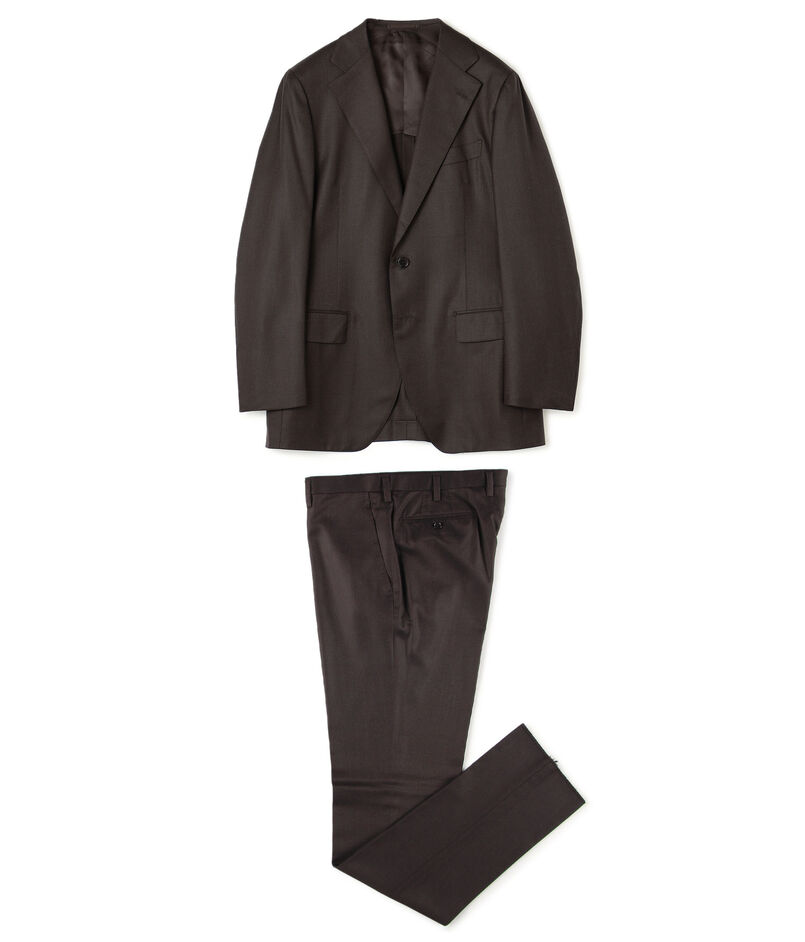 ウールシルク シングルブレステッド3Bスーツ SHANG E.Zegna