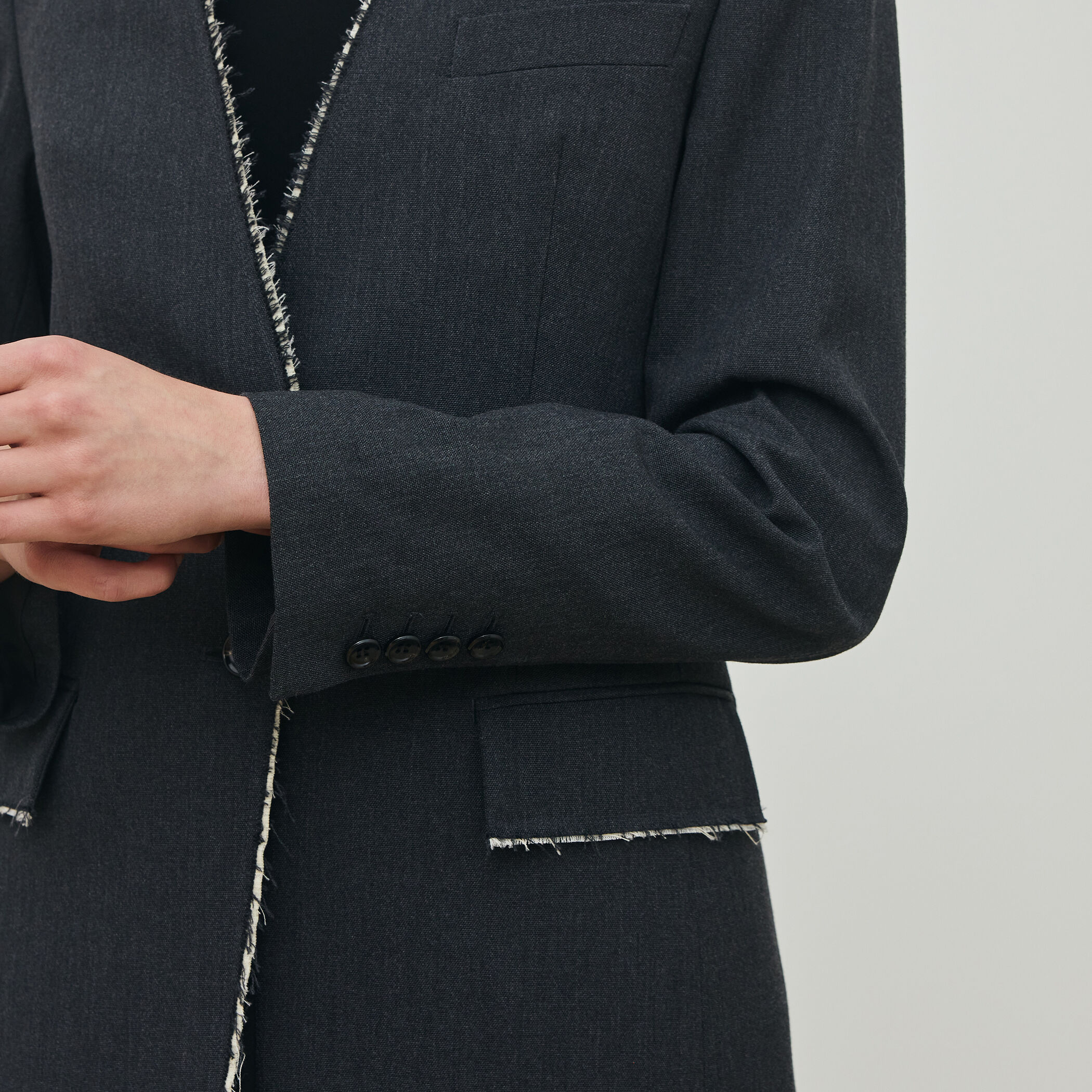 deres デレス 11th Patricia リネンジャケット 黒 BRICK HOUSE by TOKYO SHIRT ジャケット テーラードジャケット