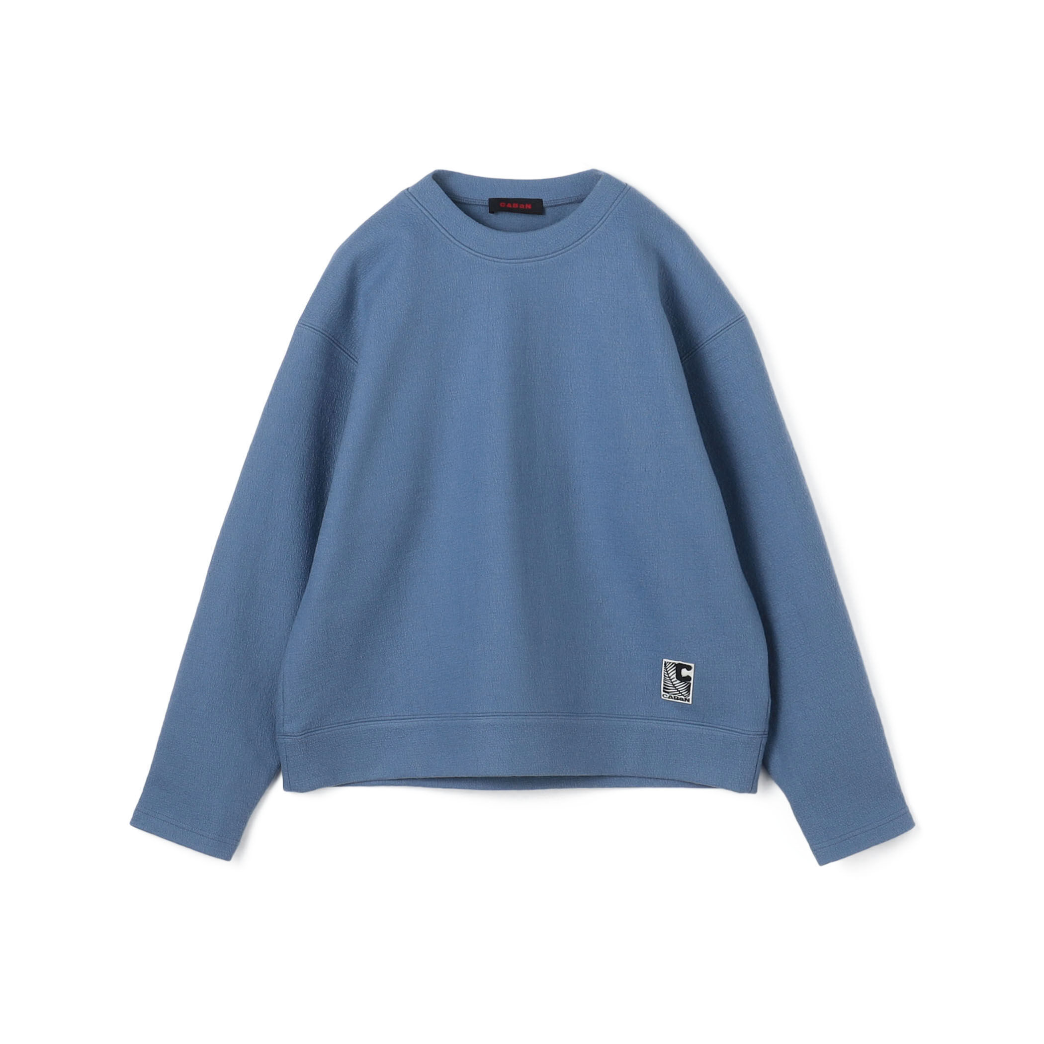 CABaN ウールコットンダブルフェイス クルーネックプルオーバー