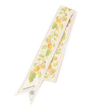 Atelier TOMORROWLAND AUTUMN FLOWER BANDEAU シルクスカーフ
