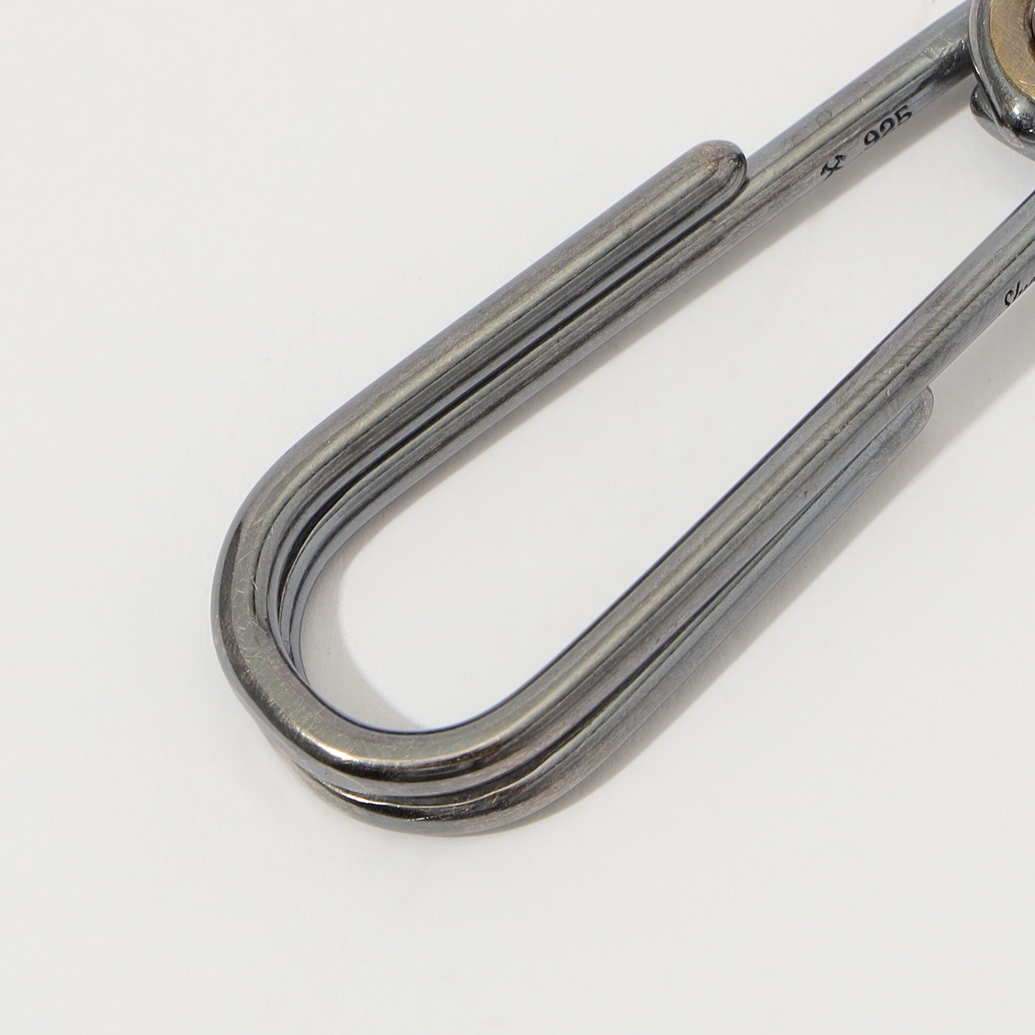 STUDEBAKER METALS SCISSOR HOOK KEYHOLDER シルバーキーホルダー