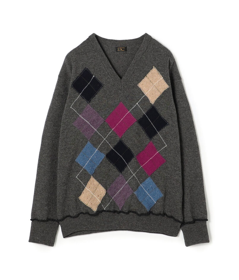 MAATEE&SONS カシミヤ Vネックプルオーバーニット