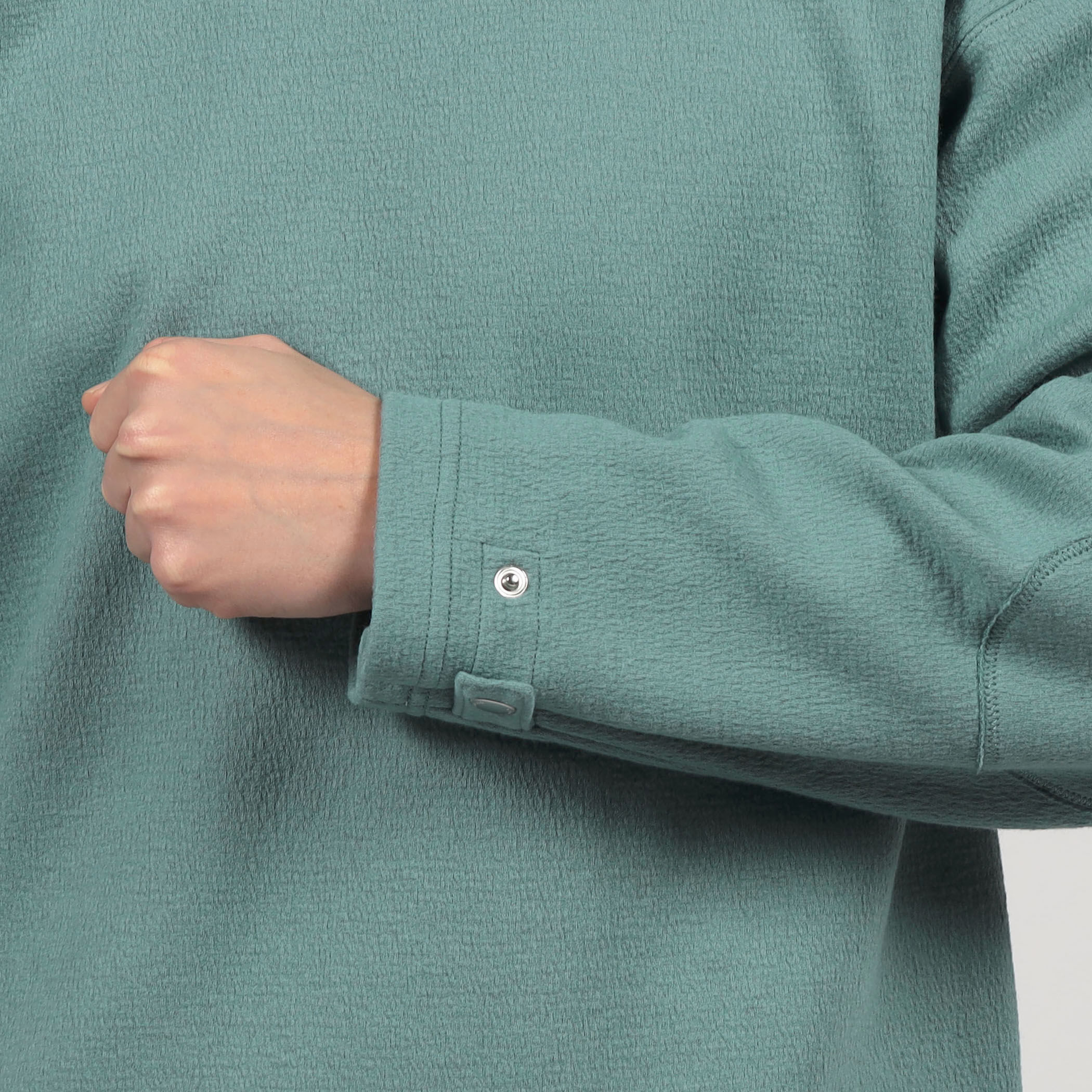 CABaN ウールコットンダブルフェイス クルーネックプルオーバー