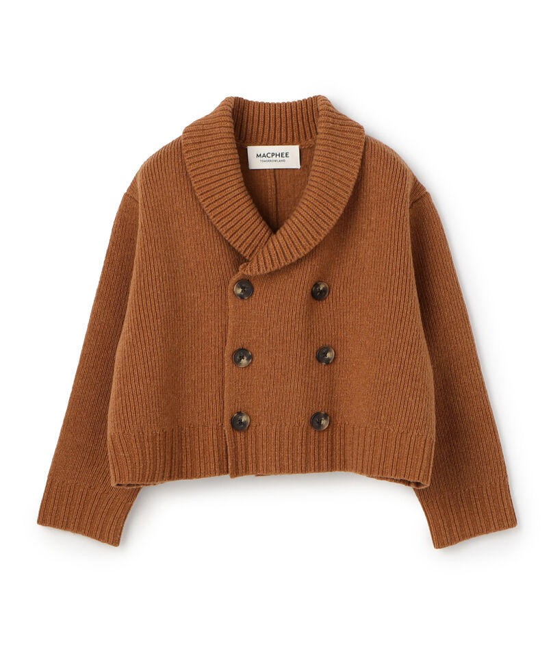 ダブルフェイス ダブルブレストカーディガン