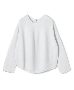 コットンカノコ バックジッププルオーバー