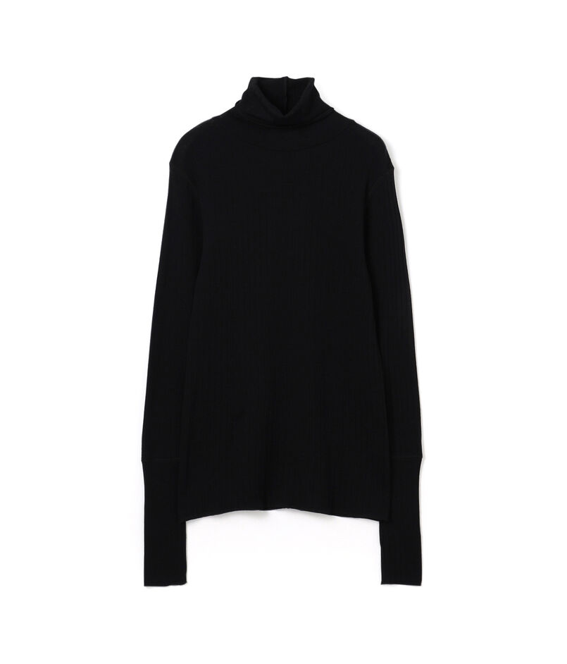 ウールリブ タートルネックプルオーバー