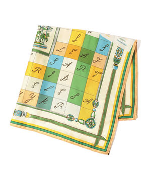 manipuri CROSSWORD シルクスカーフ