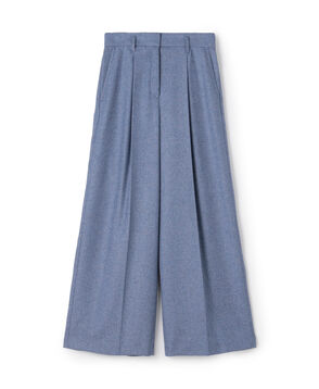 メランジカルゼ タックワイドパンツ
