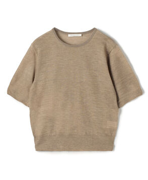 ウーステッドカシミヤ ハーフスリーブプルオーバー