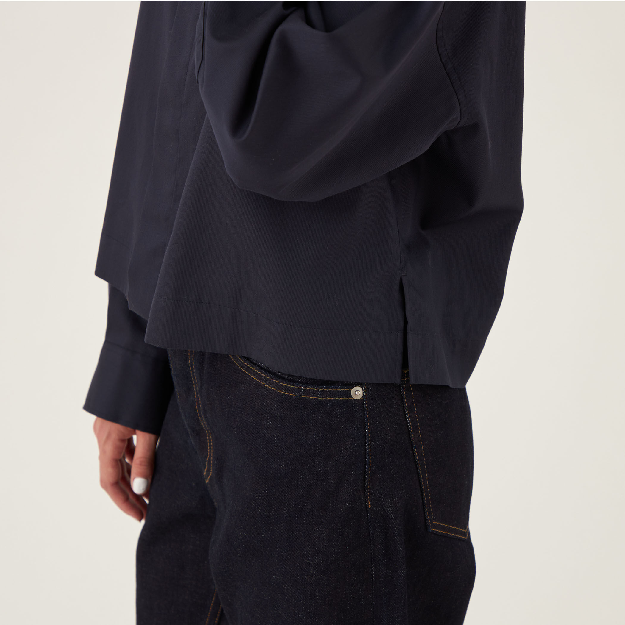 MORE10%OFF対象〉コードクロス ボックスシャツ