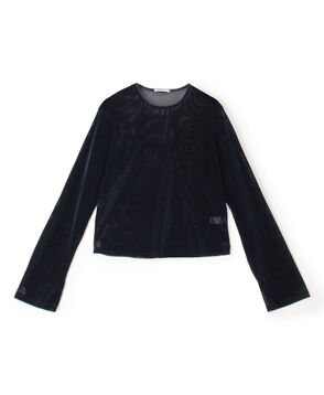 SIMONE WILD MESH VELVET EASY LS メッシュベルベット ロングスリーブTシャツ