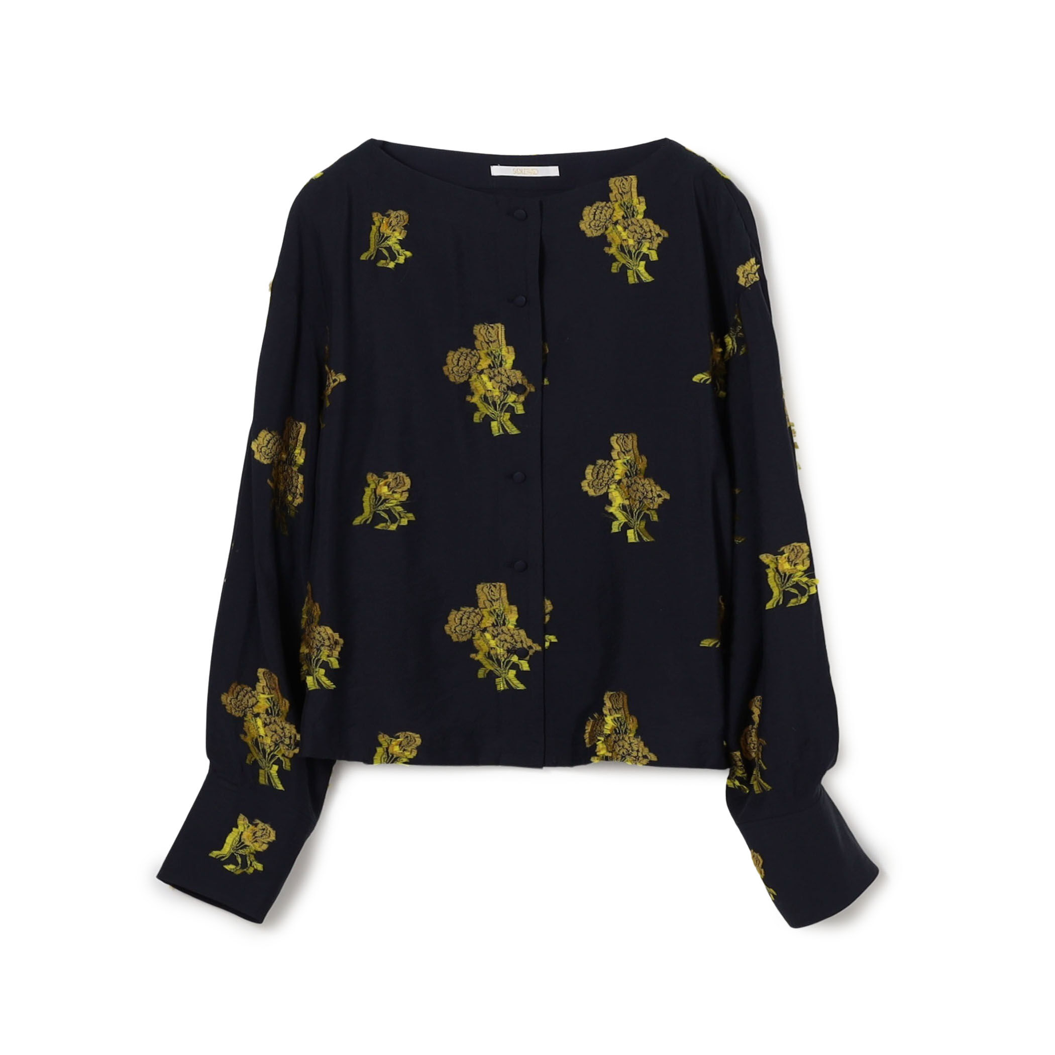 カットジャカード ボートネックブラウス｜トゥモローランド 公式通販