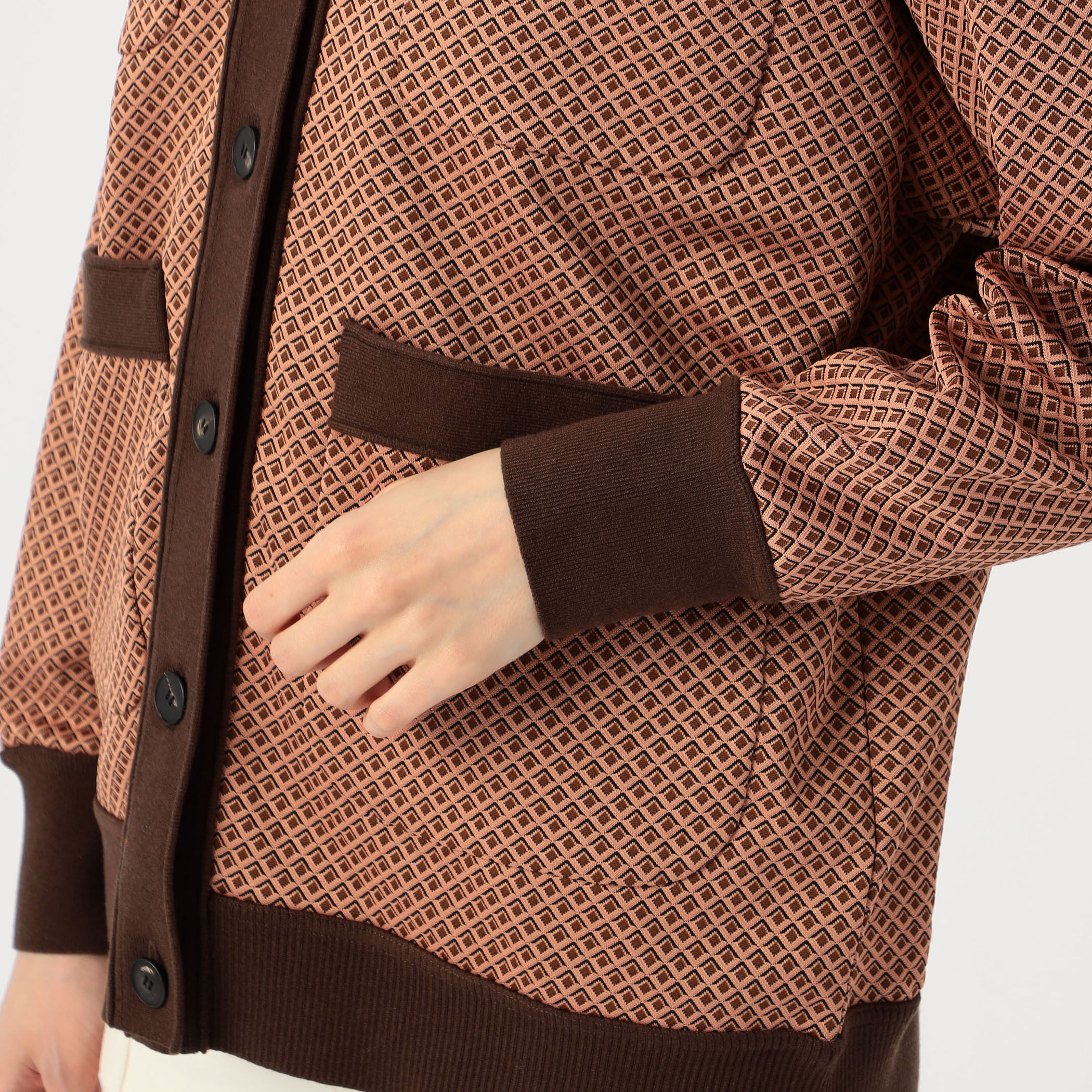 Ballsey キカジャカードジャージー クルーネックカーディガン キカジャカードジャージー クルーネックカーディガン