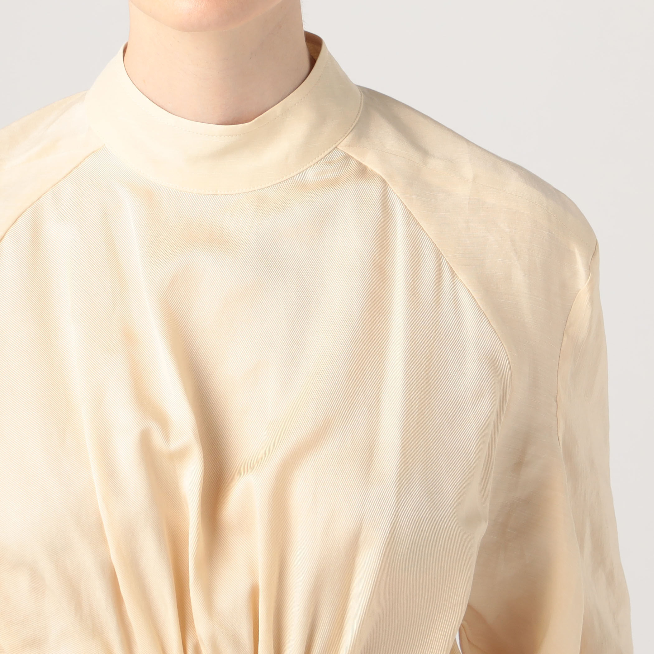 PHOTOCOPIEU OPEN BACK BLOUSE リネンシルク オープンバック