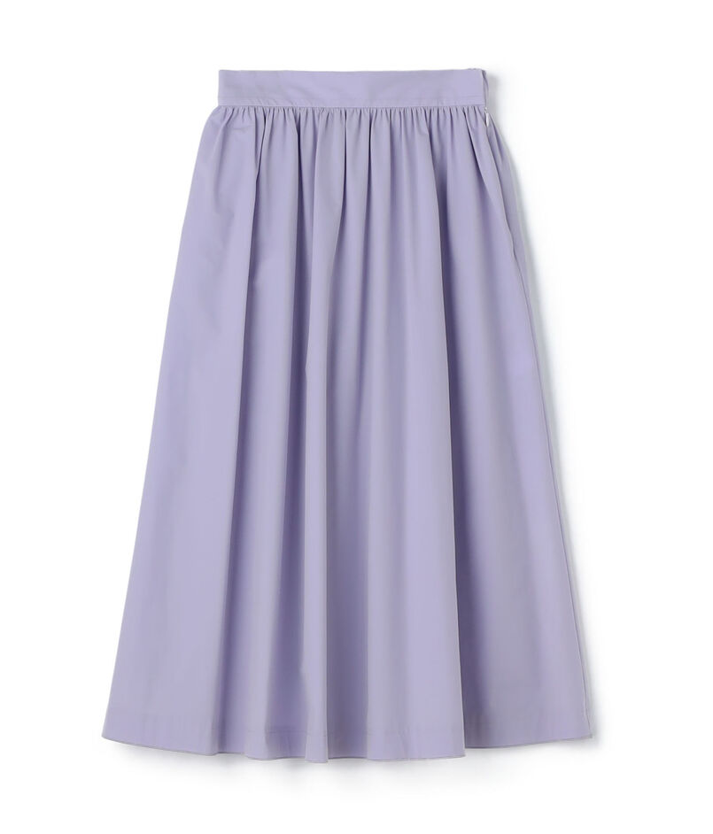 ストレッチタフタ ボリュームギャザースカート