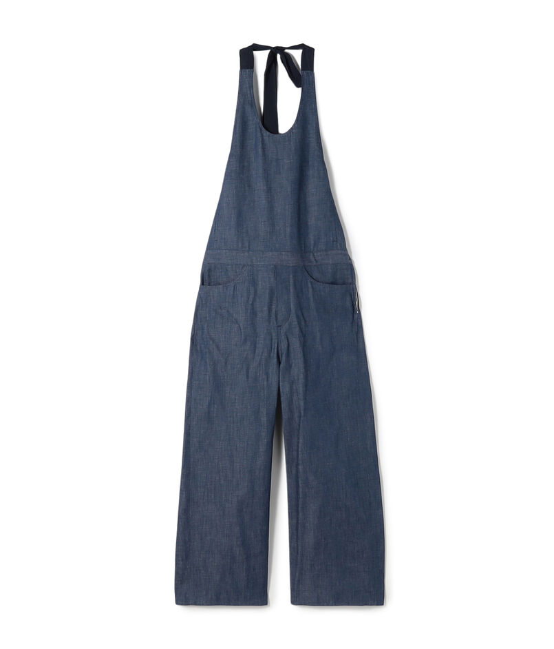 ステイブルーデニム ホルターネックサロペット