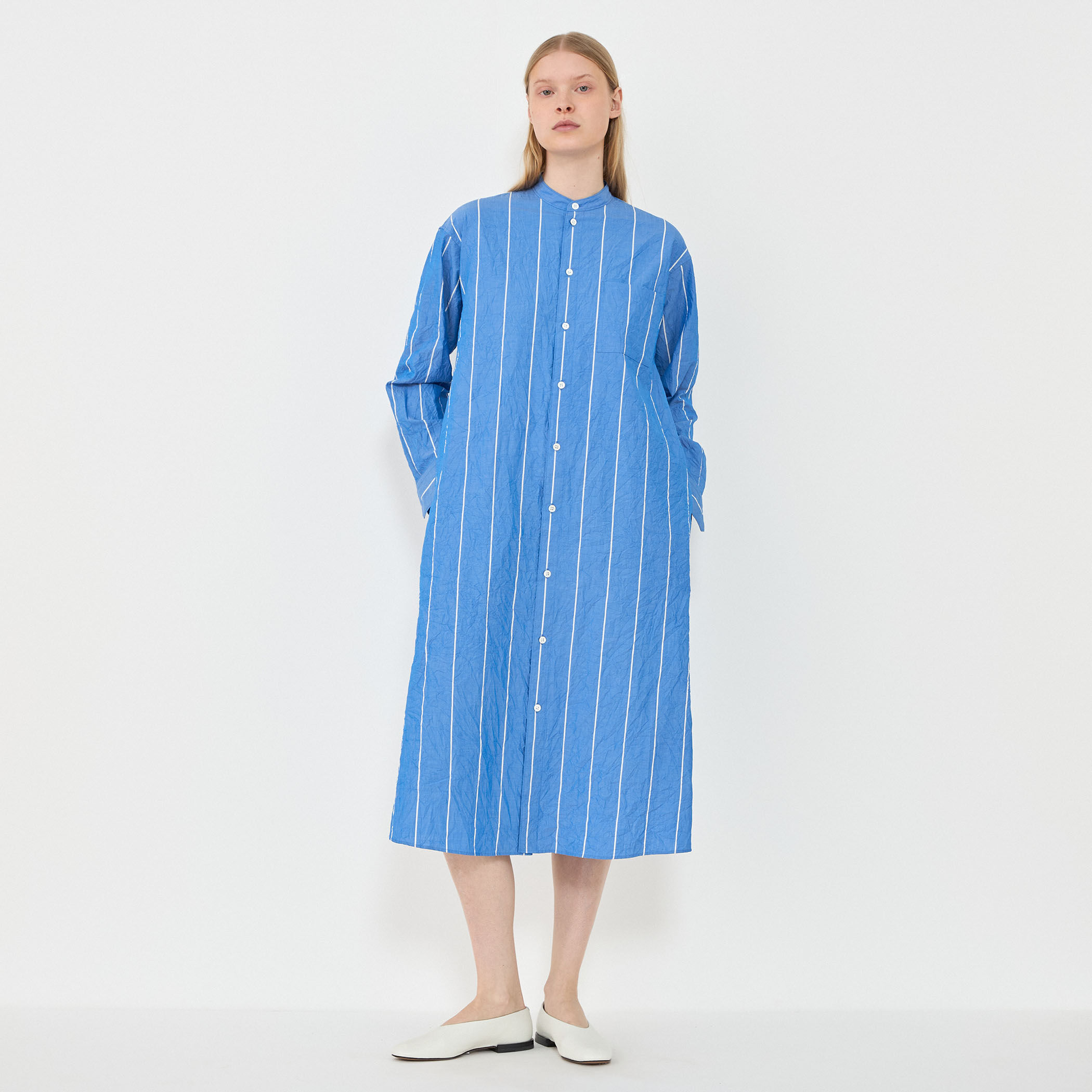 □ワッシャーブロード シャツワンピース｜トゥモローランド 公式通販