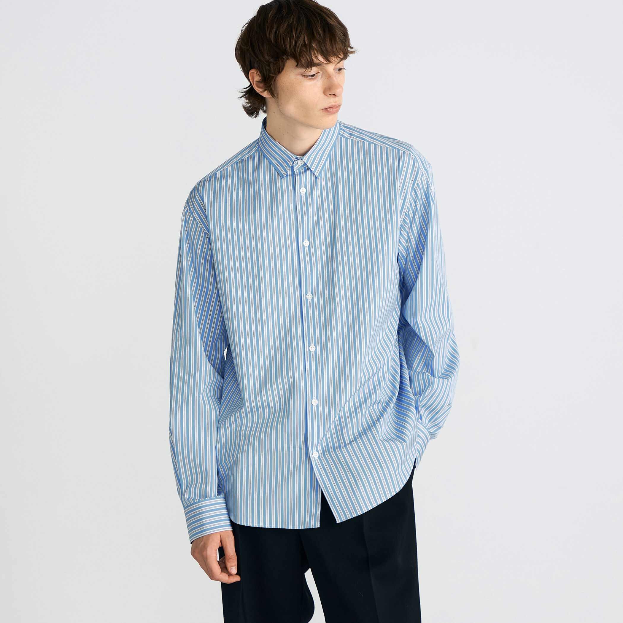 THOMAS MASON ストライプレギュラーシャツ｜トゥモローランド 公式通販