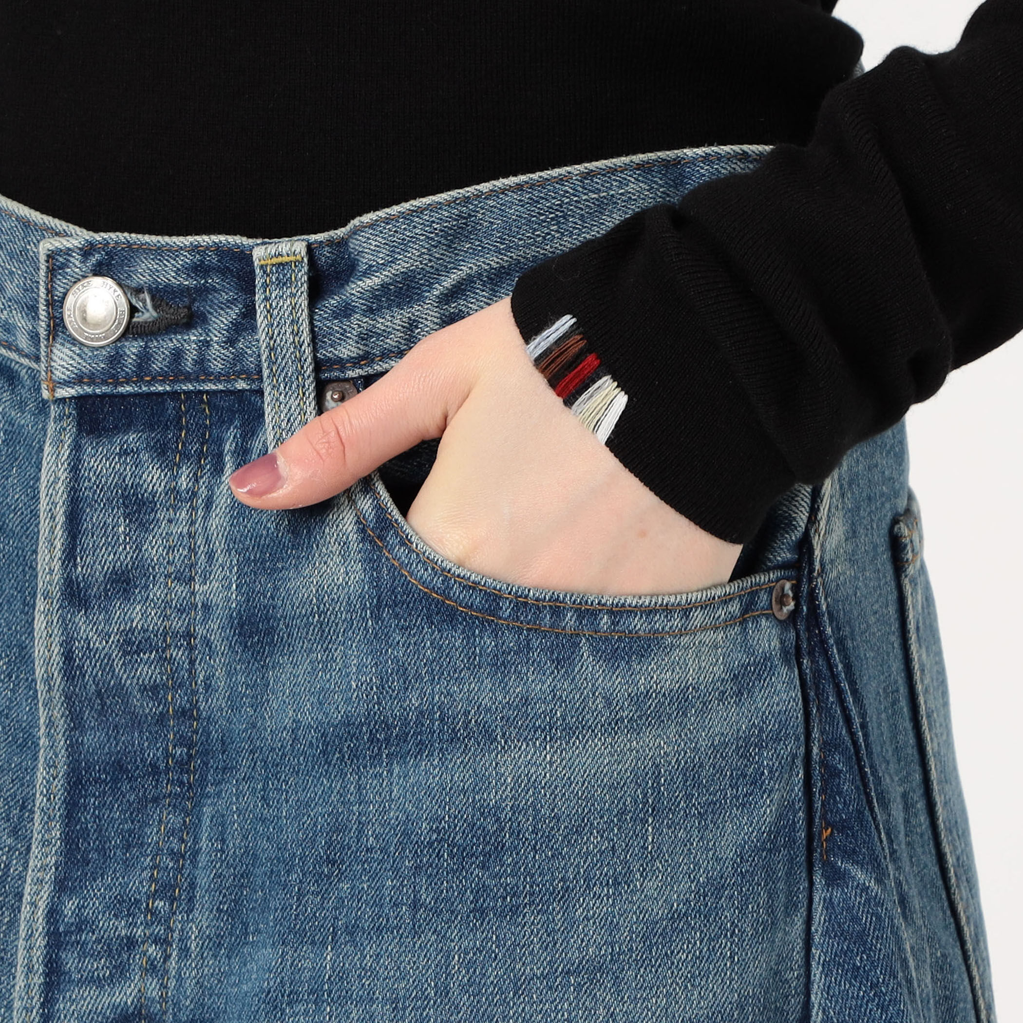 HYKE BARREL LEG JEANS｜トゥモローランド 公式通販