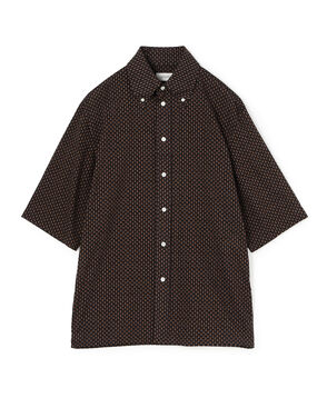 LEMAIRE コットン ショートスリーブボタンダウンシャツ