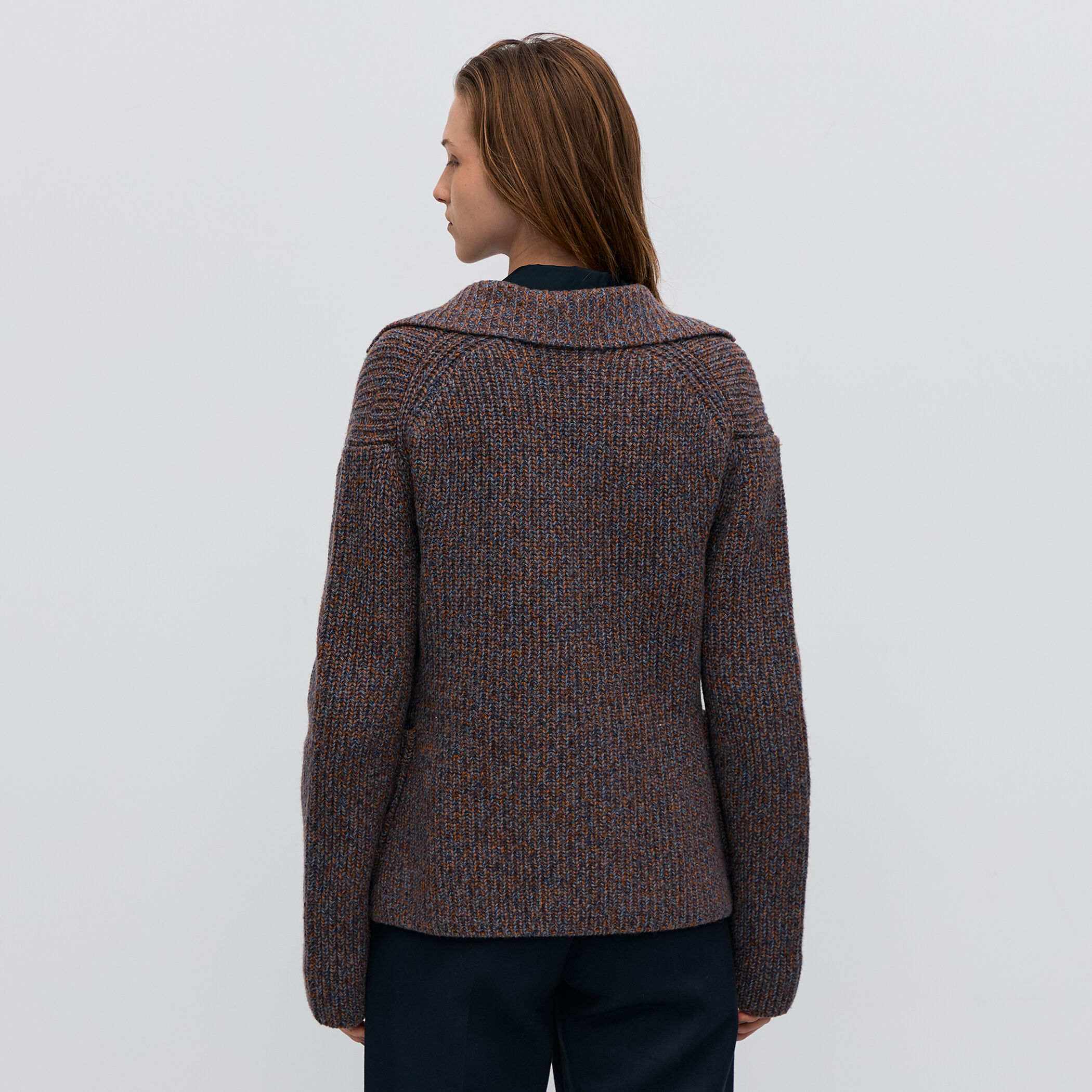 ウールナイロンメランジ ジャケットカーディガン｜トゥモローランド