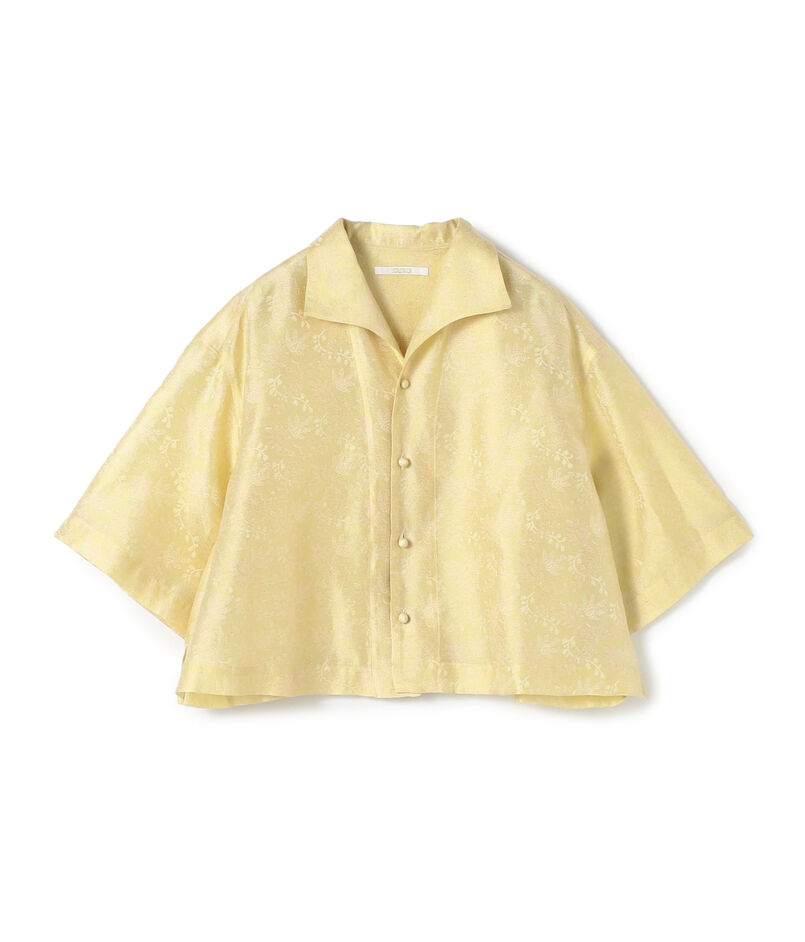 ラメジャカード イタリアンカラーシャツ