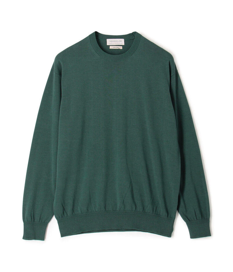 TOMORROWLAND tricot ギザコットン クルーネックプルオーバーニット