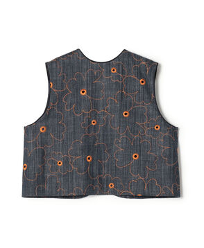 デニムフラワーリング フロンタブルジレ