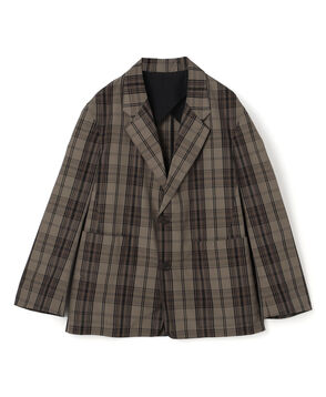 STUDIO NICHOLSON ポリエステルコットン シングルブレステットジャケット