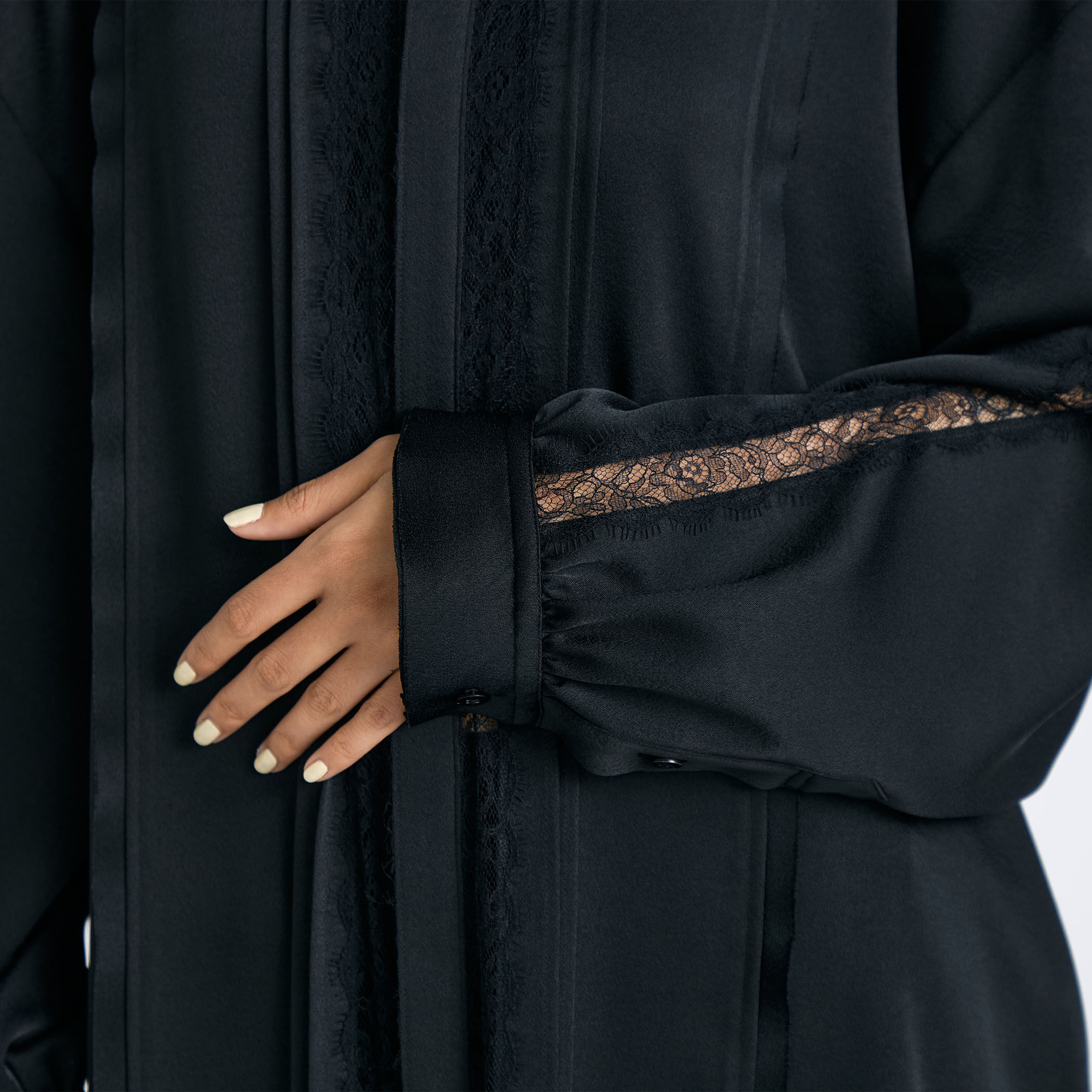 ジョーゼットレース オーバーサイズドシャツ｜トゥモローランド 公式通販