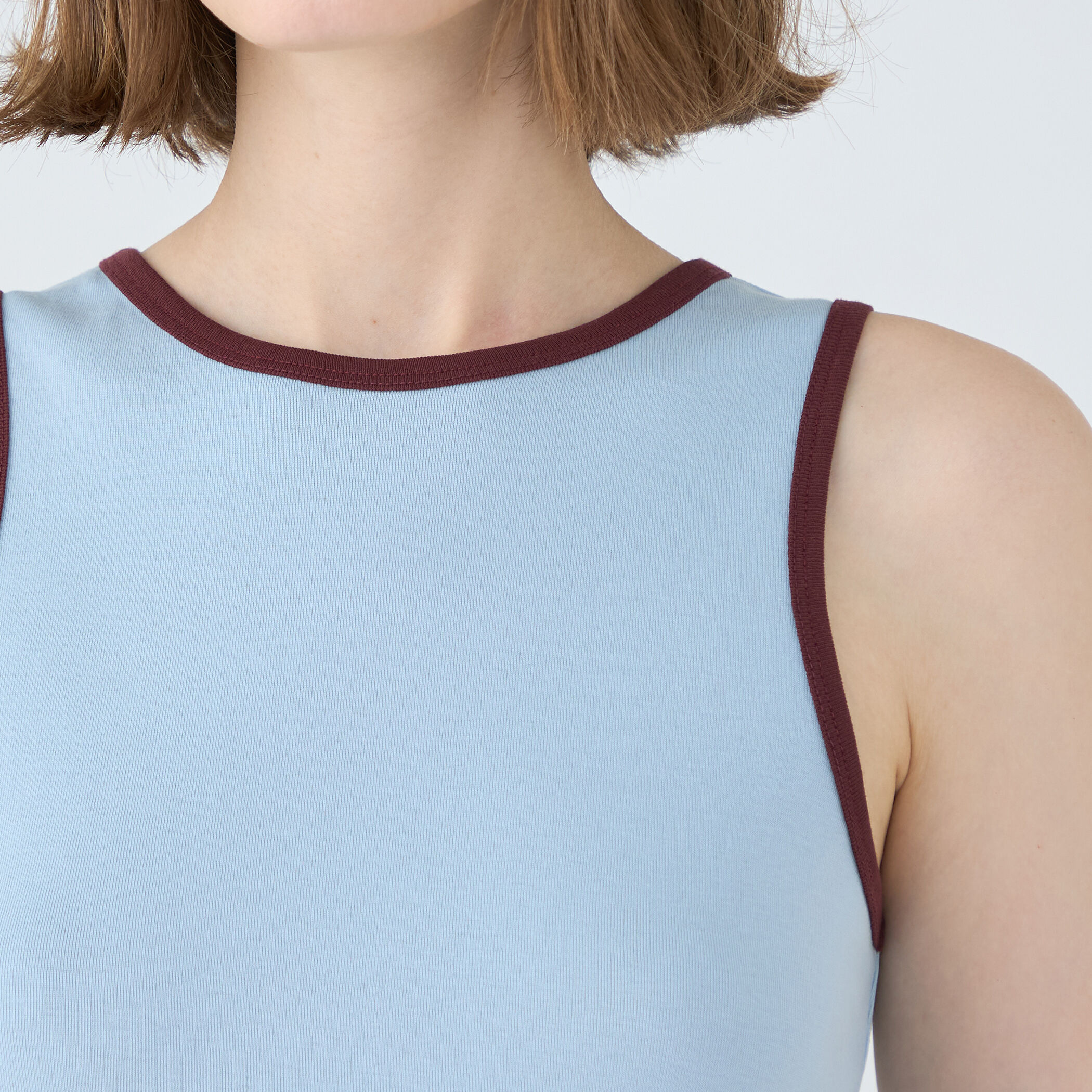 コットンジャージ トリムタンクトップ|トゥモローランド 公式通販 コットンジャージ トリムタンクトップ|トゥモローランド 公式通販