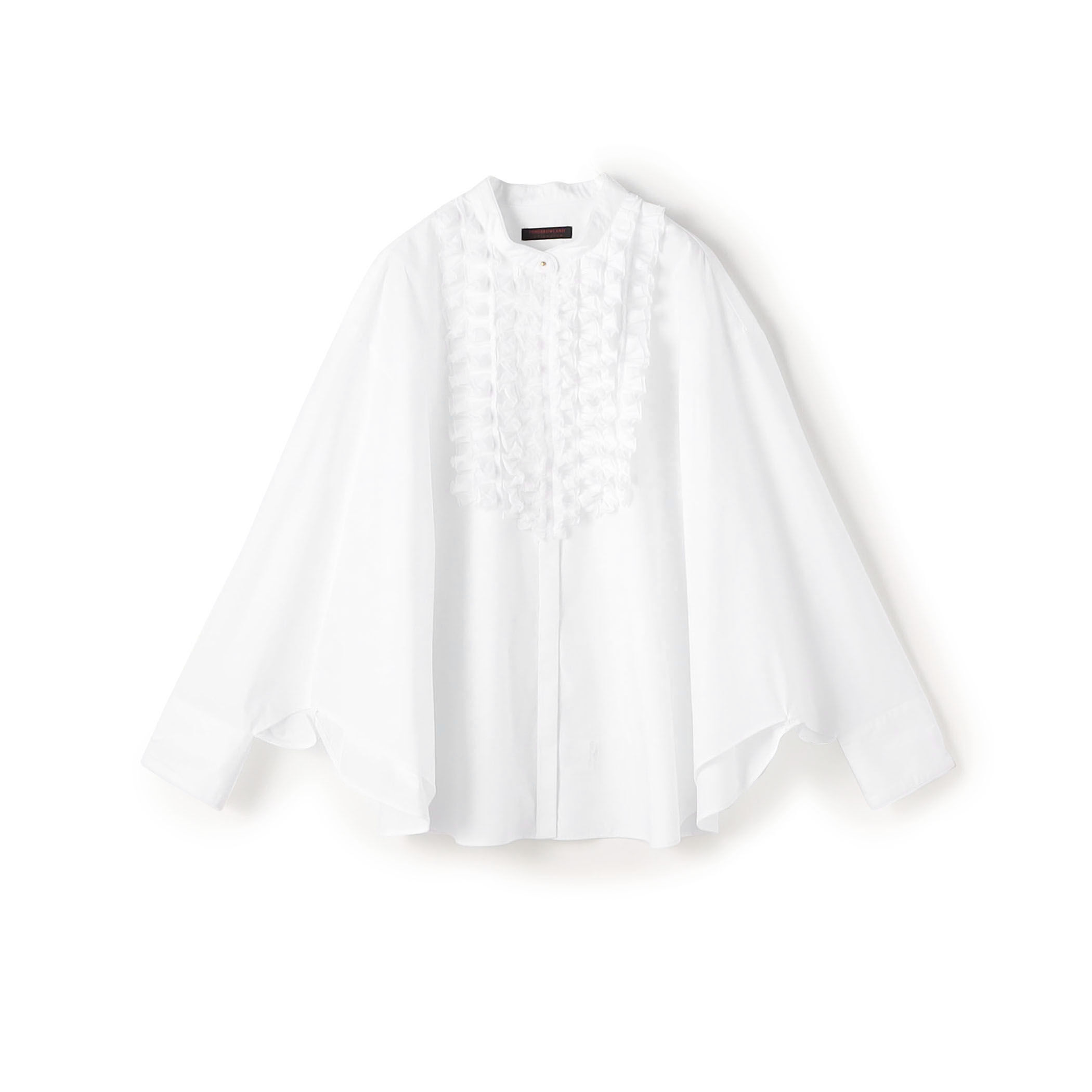 TOMORROWLAND ホワイトコンビネーション ペプラムブラウス ホワイトコンビネーション ペプラムブラウス | maison