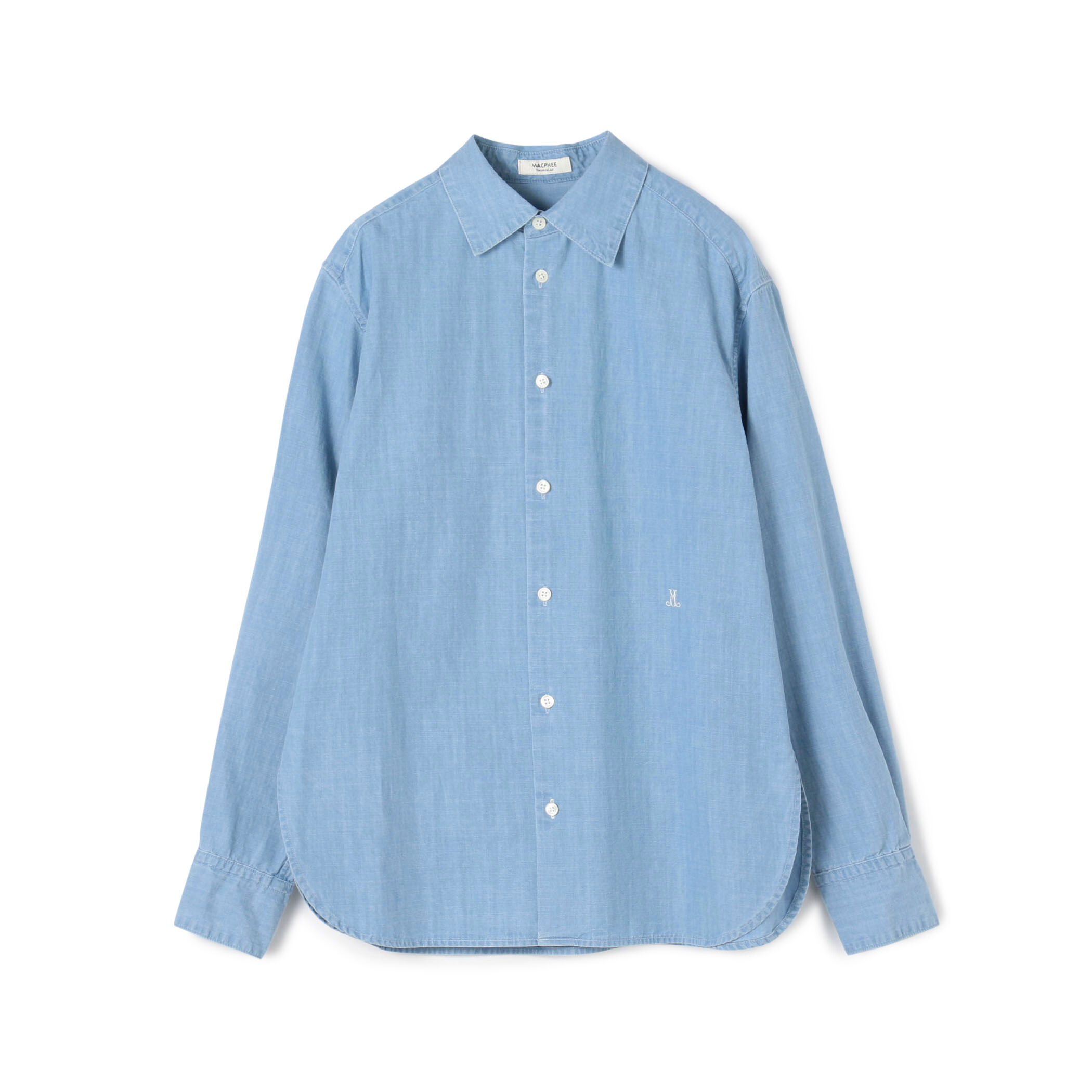 デニムシャンブレー レギュラーカラーシャツ｜トゥモローランド 公式通販