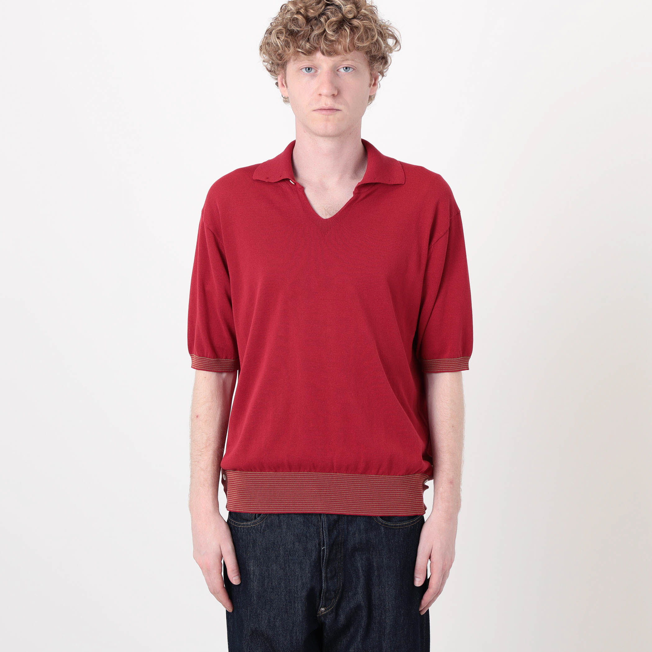 MAATEE&SONS Knit Skipper スキッパー ニットポロシャツ