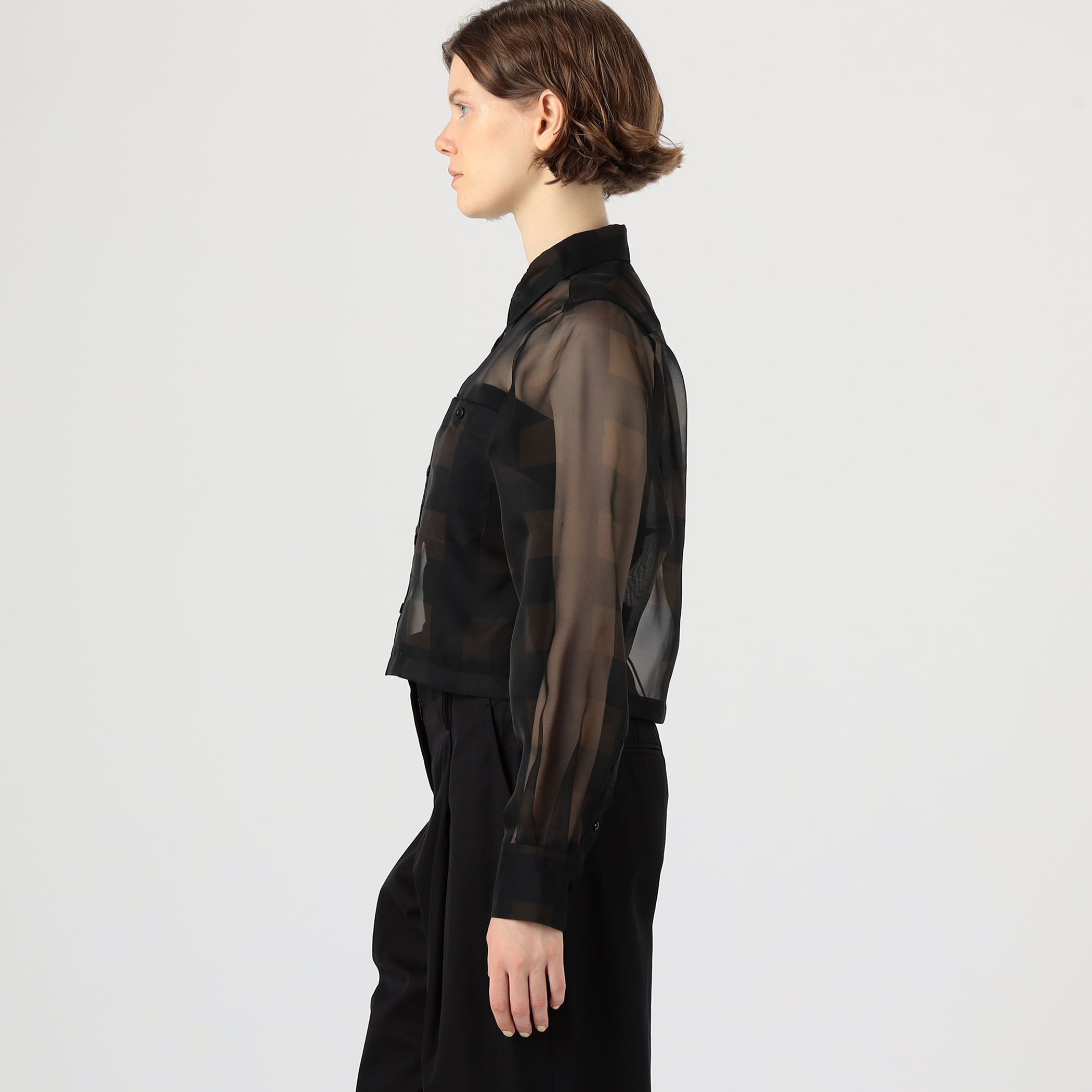 【試着のみ】HYKE / ハイク PLAID GATHERED BLOUSE 試着のみ】HYKE / ハイク PLAID GATHERED BLOUSE 試着のみ】HYKE