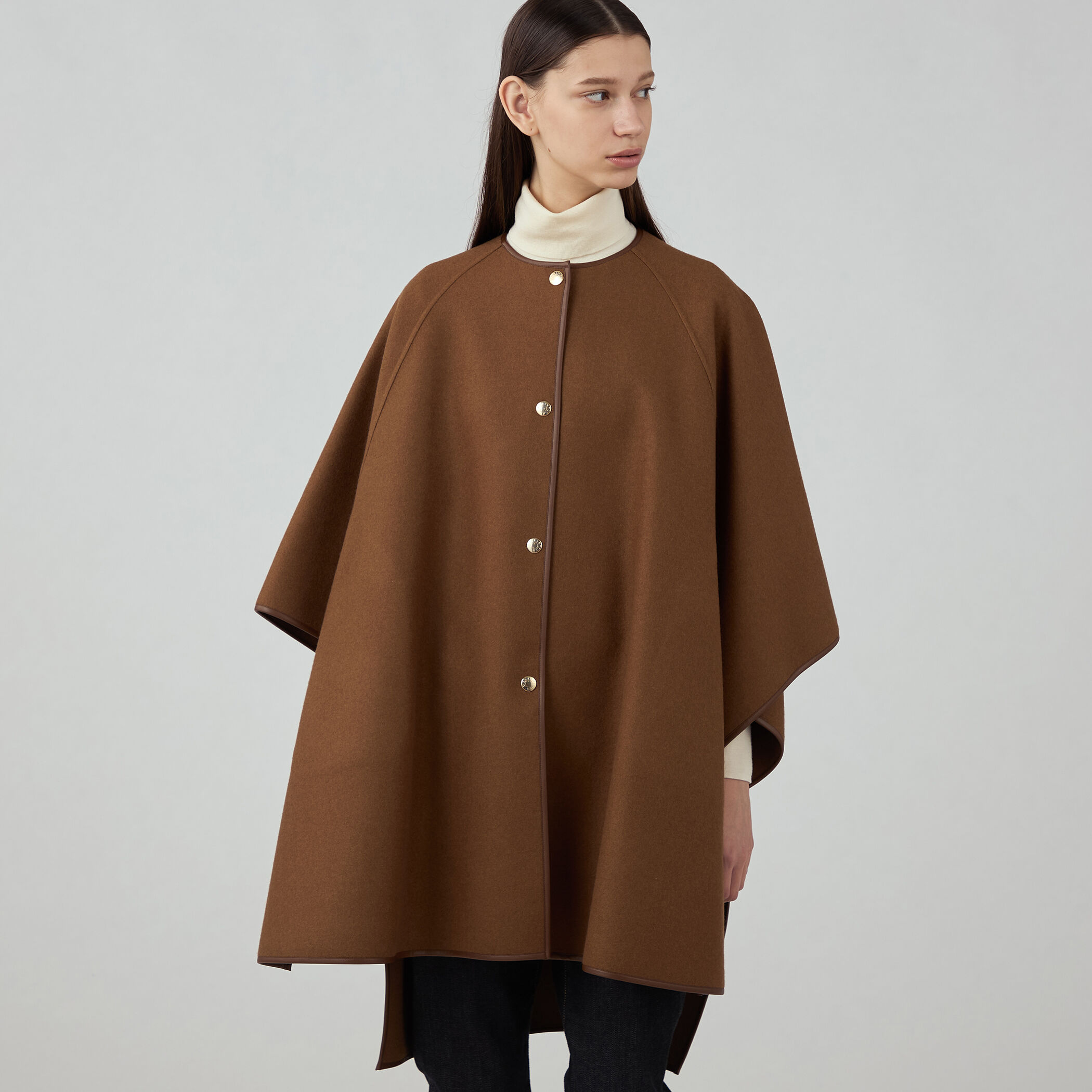 マッキントッシュ　キャメル色　ポンチョ　ケープ 別注】 MACKINTOSH SANQUHAR ケープコート｜トゥモローランド