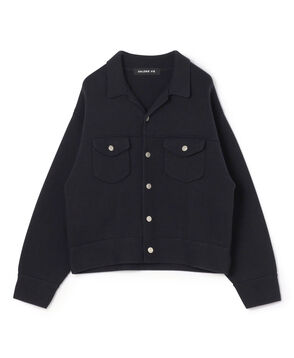 ■コットンポリエステルミラノリブ ブルゾン