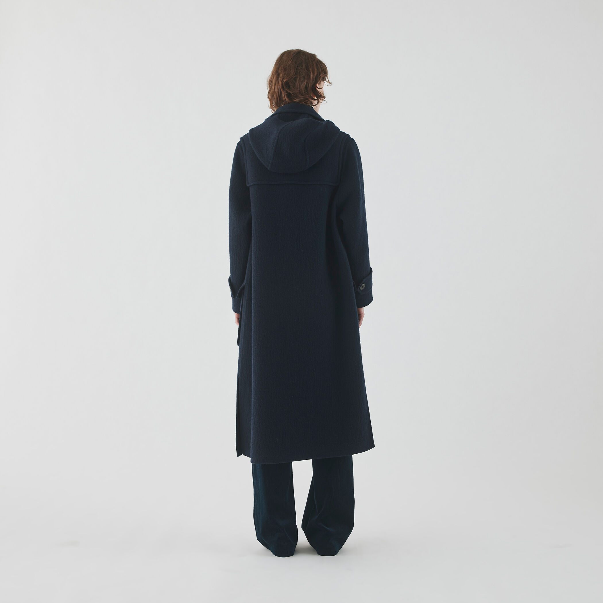 トゥモローランド　ダッフルコート　ホワイト　34 ウール100% フード セール】 ランダムウールダッフルコート （ダッフルコート