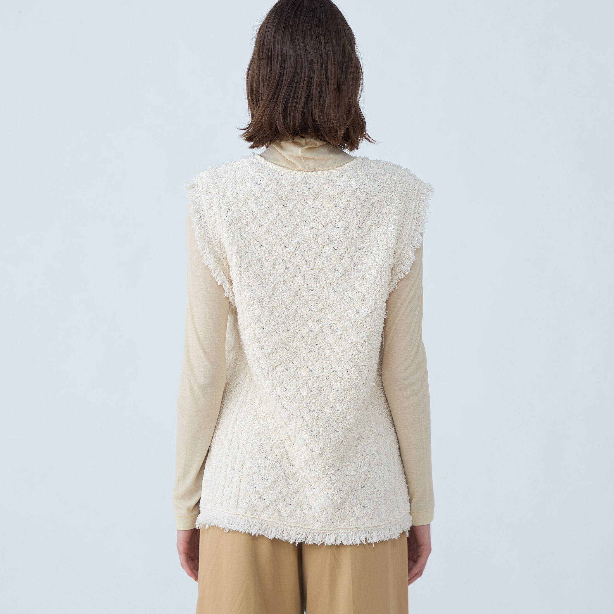 TOMORROWLAND｜パールコンビ Vネックベスト | Rakuten Fashion