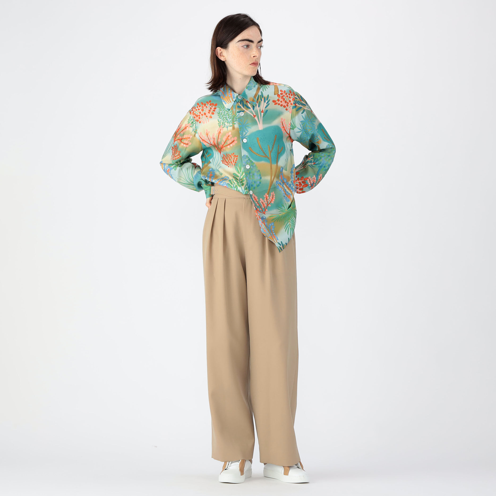 Phlannel(フランネル) WOOL TROPICAL TROUSERSスラックス