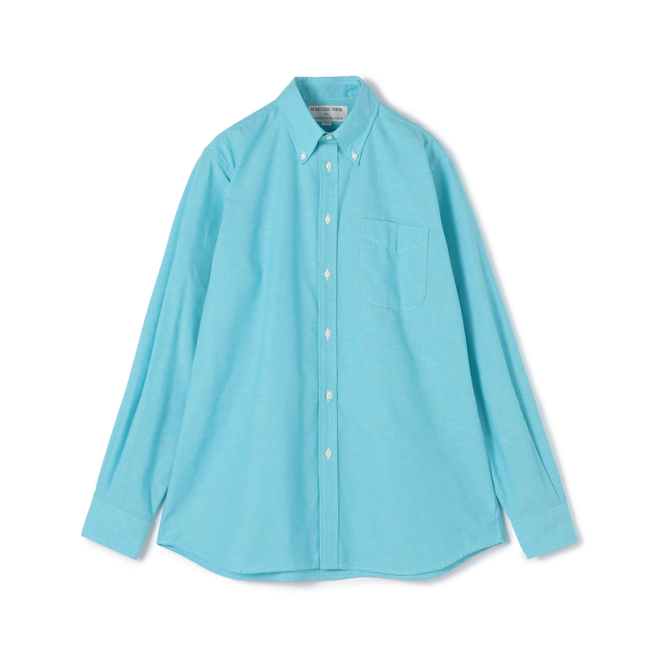 INDIVIDUALIZED SHIRTS 青 ボタンダウンシャツ