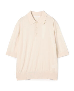 【WEB先行予約】クレープコットン ポロカラープルオーバー