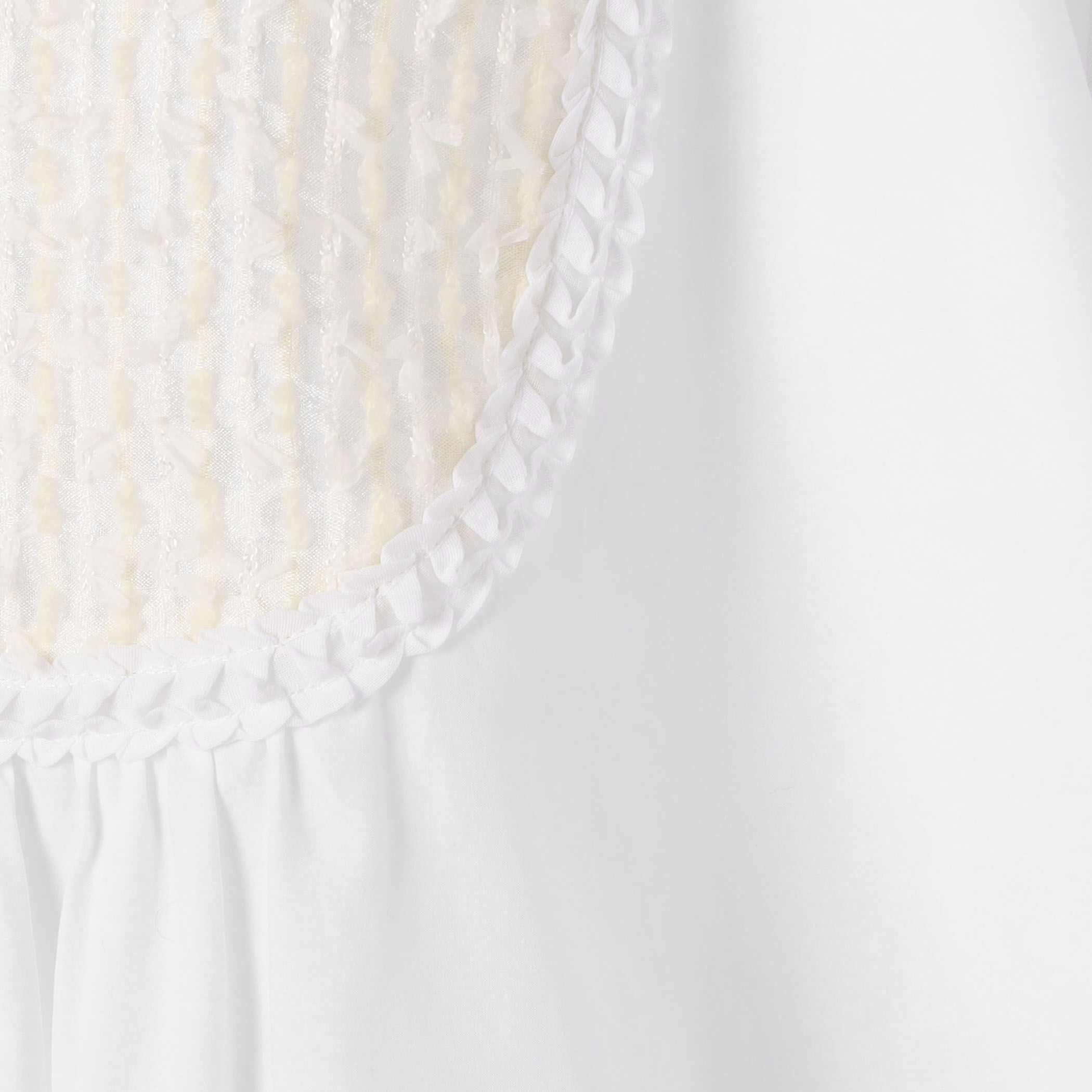 ホワイトコンビネーション ボウタイブラウス｜トゥモローランド 公式通販