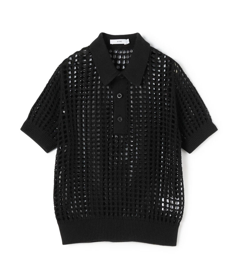 HYKE CROCHETED POLO